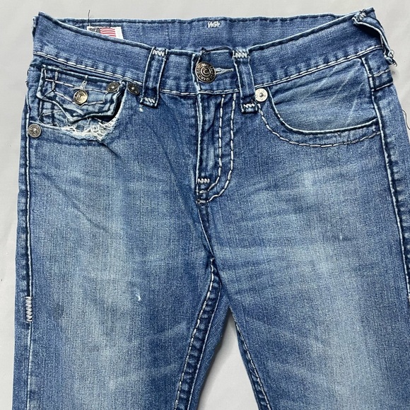 Vintage Y2K True Religion USA Made Billy Super T Jeans (30x33) Blue Denim READ - Picture 2 of 15